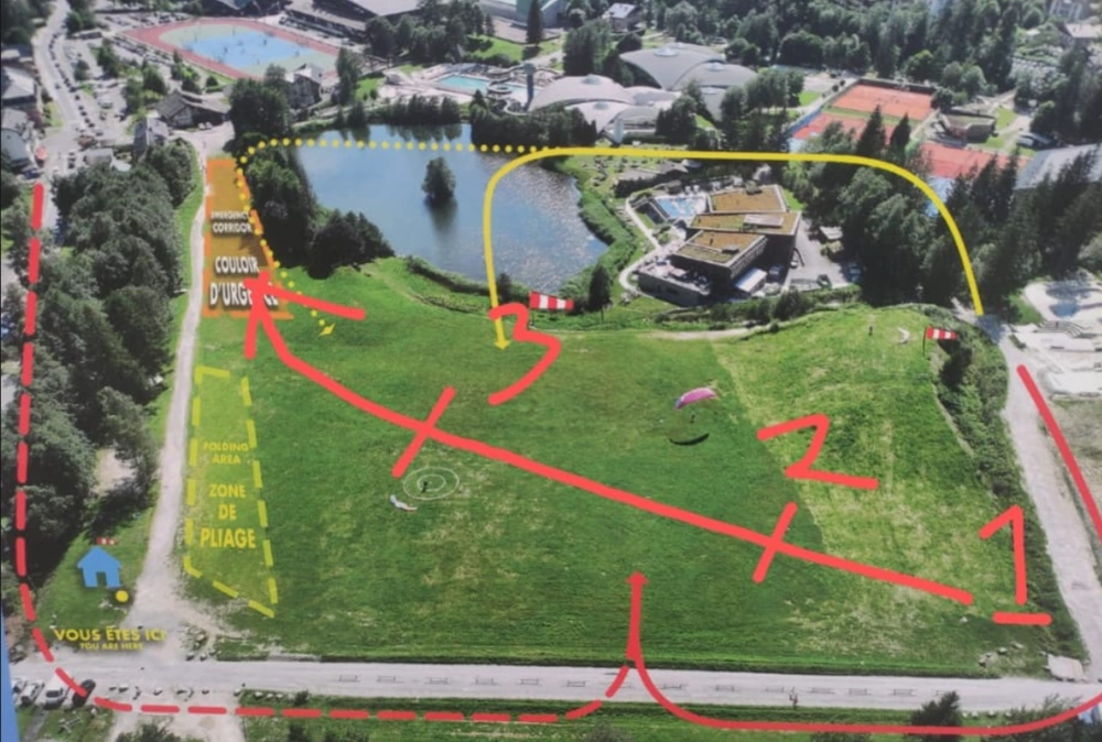 Plan de l’atterrissage Bois du Bouchet